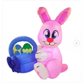 Inflable con luz con temática de pascua de 1.8 m