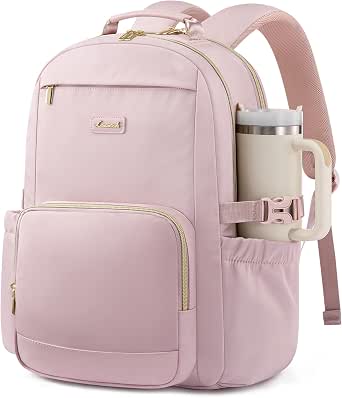 LOVEVOOK - Mochila para laptop de mujer con bolsillos