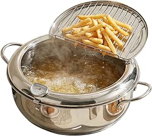 Olla Tempura Acero Inoxidable 11"