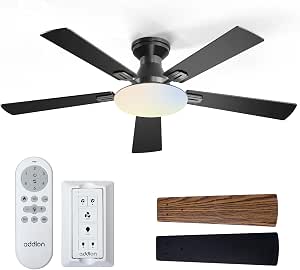 Addlon Ventilador de Techo 52" con Luz y Control Remoto