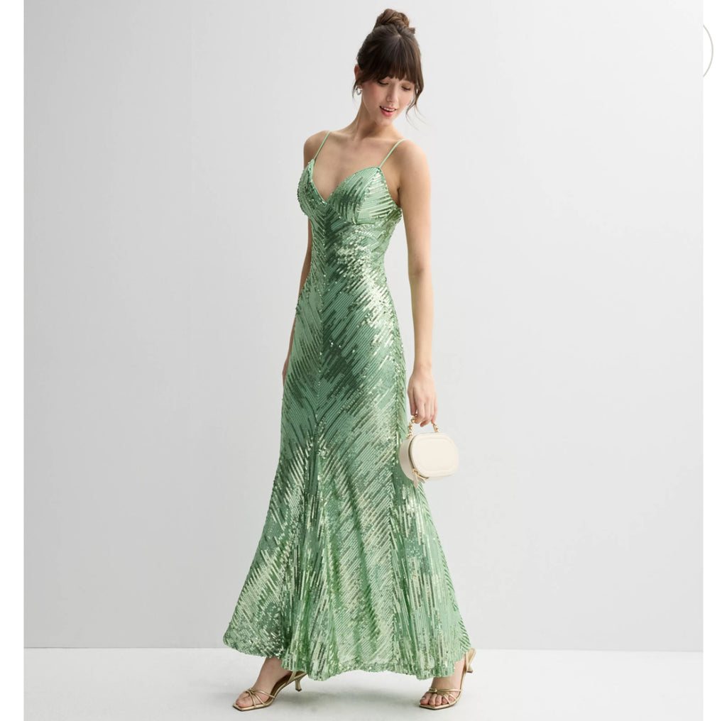 VESTIDO DE NOCHE DE LENTEJUELA