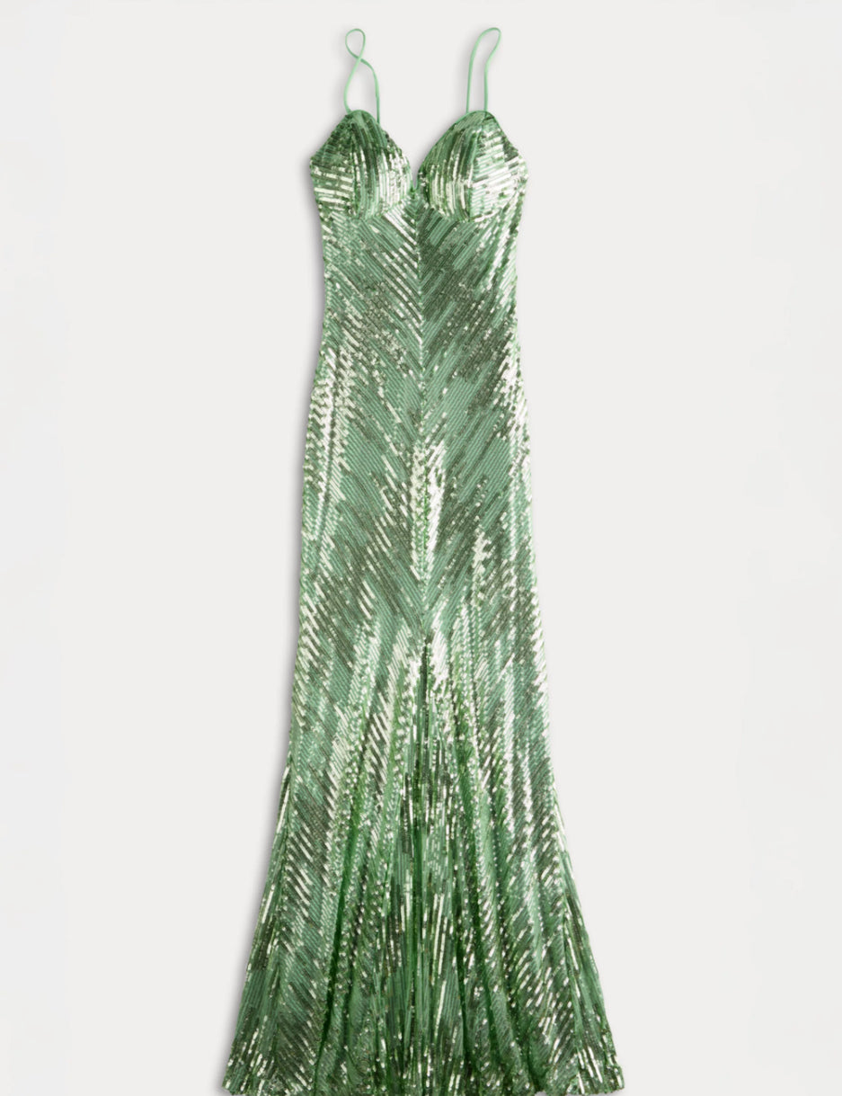 VESTIDO DE NOCHE DE LENTEJUELA
