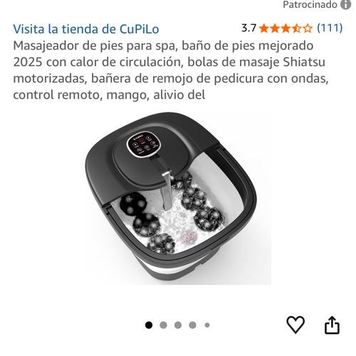 Masajeador de pies CuPiLo con calor