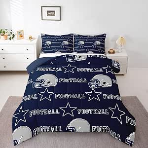 Juego de edredón de fútbol matrimonial