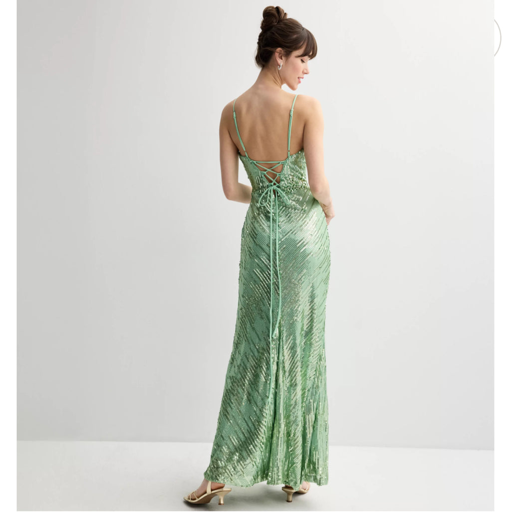 VESTIDO DE NOCHE DE LENTEJUELA