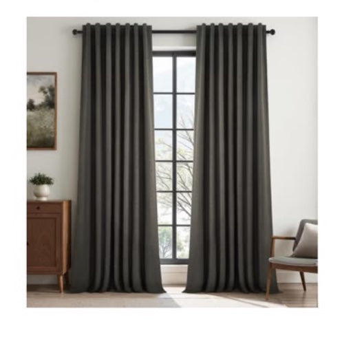 Cortinas Opacas Grises de 102 Pulgadas