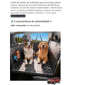 Cubierta de Asiento para Perros