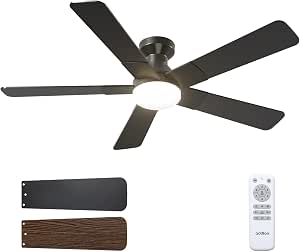 Addlon Ventilador de techo con luces