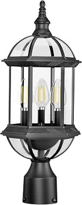 Lámpara de poste exterior 3 luces 19.25"