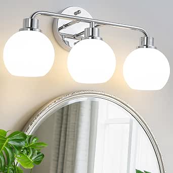 Luz de Tocador Cromada para Baño