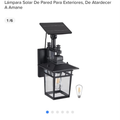 Set de 2 lámparas solares de pared para exterior