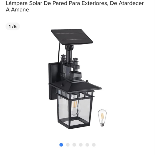 Set de 2 lámparas solares de pared para exterior