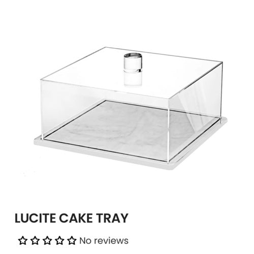Lucite Cake Tray