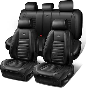 CAR PASS Fundas de Asiento de Piel de Napa