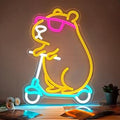 Capybara - Letrero Neón de Animales LED