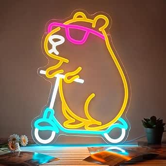 Capybara - Letrero Neón de Animales LED