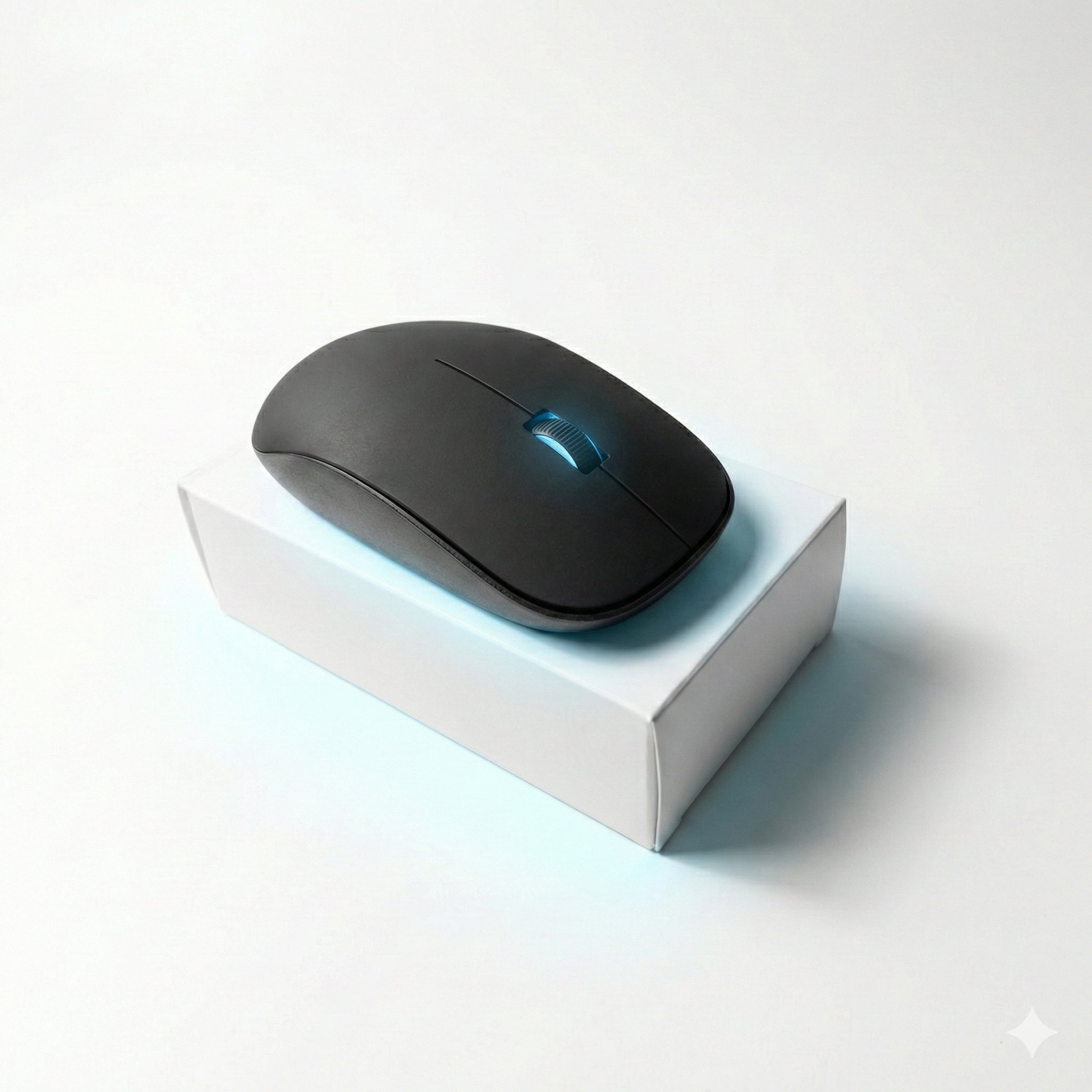 Mouse Inalámbrico Óptico - Negro Mate (Requiere 1 Batería AA)