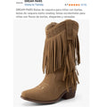 DREAM PAIRS Girls Cowboy Boots