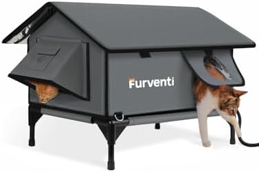 Casa climatizada para gatos exteriores