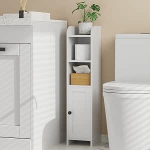 Homhedy - Armario de baño contemporáneo con estantes