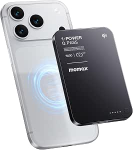 MOMAX Banco de energía magnético 5000 mAh