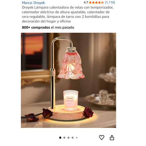 Droyek Lámpara Calentadora de Velas