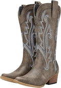 HISEA Botas vaqueras Rollda para mujer