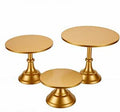 Soporte para Pasteles de Hierro Dorado