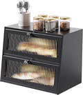 Caja de pan negra para encimera