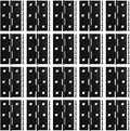 Paquete de 20 bisagras de puerta negras 3"