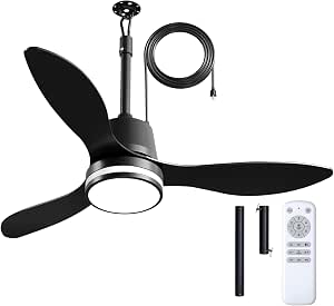 Amico Ventilador de Techo Exterior 42" Negro