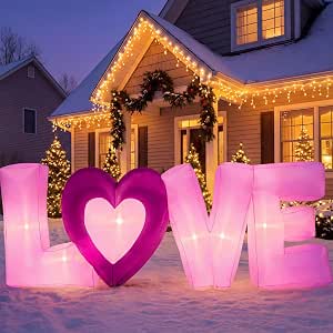 Letras de Amor Inflables con Luces LED