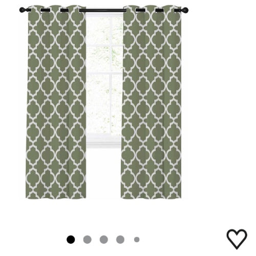 Green Morocco Cortinas Blackout - 1.32 x 2.13 Metros