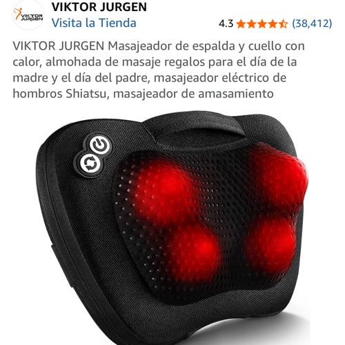 Masajeador Shiatsu con Calor VIKTOR JURGEN
