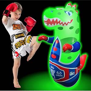 Bolsa de boxeo de dinosaurio para niños