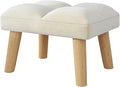 YMYNY Otomán Pequeño con Patas de Madera